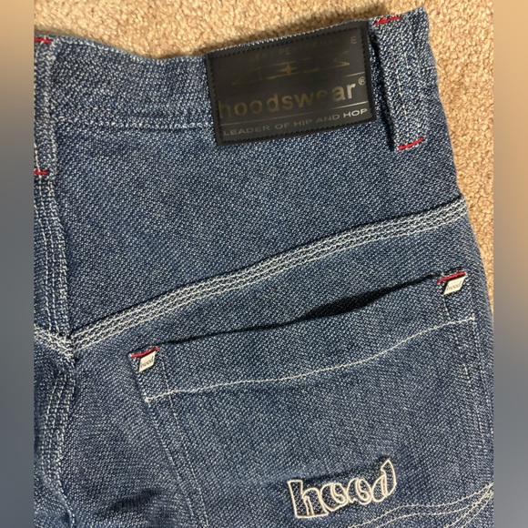Vintage Hoodswear Baggy Y2K Denim Jeans - Picture 5 of 9